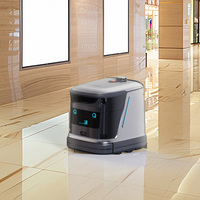 Robot Aspirador Comercial con Función de Fregado, Motor PLC, Detección por IA, Succión de 20000 Pa para Limpieza de Manchas y Residuos de Alimentos en Cafeterías