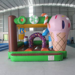 Château gonflable géant en forme <span class=keywords><strong>de</strong></span> bonbon, château gonflable pour enfants, château gonflable pour mariage royal blanc - Product Image 1