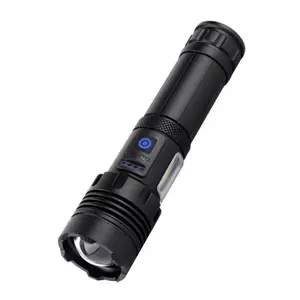 XHP70 Super Bright Flashlight XHP70+COB Red and White Light Waterproof Zoom Flashlight Charging Torch Equipment Hunting Lamp