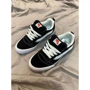 Chaussures décontractées classiques à bout fermé et semelle épaisse pour hommes et femmes, noires, confortables, toutes saisons - Product Image 4