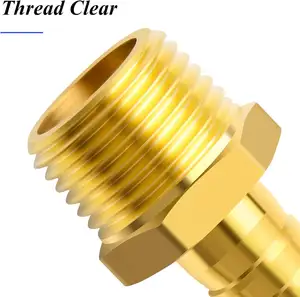 6mm ~ 19mm Brass Male Straight Barb Fitting For Pneumatic And Plumbing Hose Connector