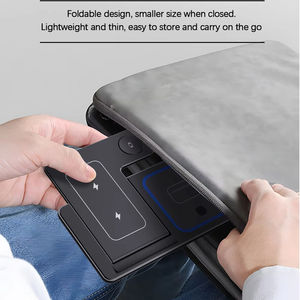 Harga grosir kustomisasi pengisi daya nirkabel 3 dalam 1 lipat 15W pengisi daya nirkabel cepat stasiun dudukan Earphone jam tangan telepon - Product Image 6