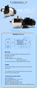 ปั๊มน้ำแรงดันสูงสำหรับระบบทำความเย็นบ้านราคาประหยัด ปั๊มเพิ่มแรงดันไฟฟ้าเฟสเดียวสำหรับใช้ในครัวเรือน ปั๊มน้ำแบบแรงเหวี่ยง - Product Image 2