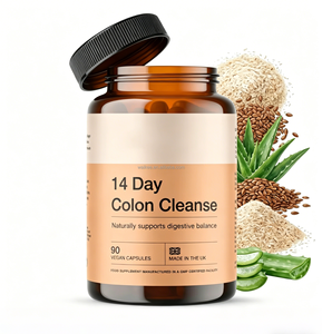 Suplemento para el Equilibrio Digestivo Hecho en el <span class=keywords><strong>Reino</strong></span> Unido, Desintoxicación y Limpieza de Colon de 14 Días, 90 Cápsulas Veganas, Sin Gluten, Sin OMG, Certificado GMP - Product Image 6