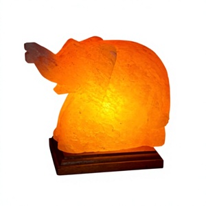 Handcrafted Natural Himalayan Pink Rock Salt Animal Lamp <b>Rabbit</b> Deer Fish Swan Duck Shape Eco Friendly lamp for Home Office use - Product Image 4