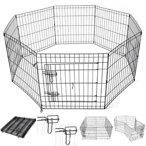 Audace recinto di filo metallico per animali domestici da 8 pezzi arbitrariamente assemblato nido di coniglio con forme uniche - Product Image 1