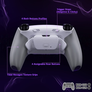 Remappable RISE Plus MAX Back Paddles Kit with Click Trigger Stops & Rubberized <b>Grip</b> for PS5 <b>Controller</b> BDM-010/020 - Product Image 5