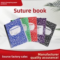 Carnet promotionnel A4 exclusif transfrontalier, motif flocon de neige sud-américain, couverture en cuir marbré imprimée, pour le commerce extérieur