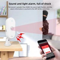 Détecteur de mouvement infrarouge intelligent Tuya pour la maison, capteur PIR antivol, détecteur PIR WIFI Tuya avec alarme sonore de 80 dB, sécurité domestique et industrielle