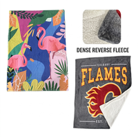 Mantas de Franela Personalizadas al por Mayor, Mantas de Felpa Suaves con Impresión a Todo Color para Sofá Cama, MOQ Bajo