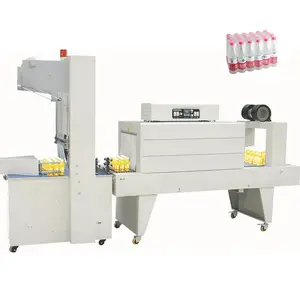 auto sleeve mineral water bottle shrink film machine heat tunnel shrink wrap packing machine for beer water juice bottles carton