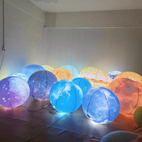 Ballons gonflables lumineux en PVC des neuf planètes, personnalisables, pour décoration promotionnelle – Vente chaude en usine