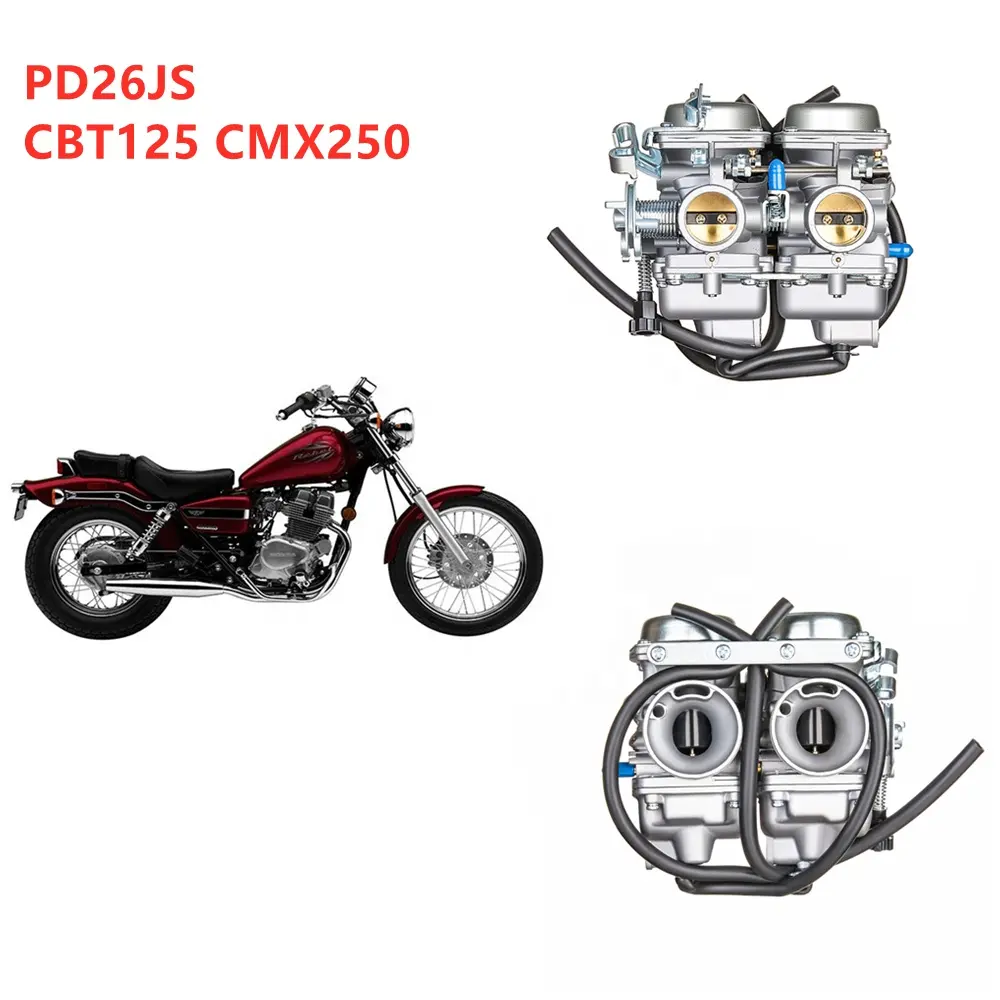 혼다 CBT125 CBT250 CMX250 250CC 용 더블 트윈 실린더 PD26JS 오토바이 기화기