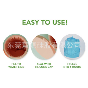 Bac à glaçons en silicone, lot de 4, qualité alimentaire, antiadhésif, facile à nettoyer, compatible congélateur, pour usage domestique - Product Image 3