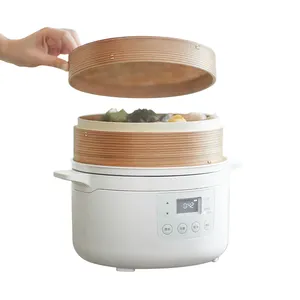 Home Use Multipurpose Cooking Pot Automatic Multi-Function Electric Digital Keep Warm Rice Cooker With Bamboo Steamer