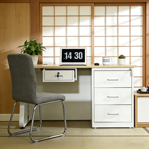 Bureau d'ordinateur d'angle moderne en acier et bois avec cloisons <span class=keywords><strong>de</strong></span> séparation pour <span class=keywords><strong>poste</strong></span> <span class=keywords><strong>de</strong></span> <span class=keywords><strong>travail</strong></span> individuel en bureau - Product Image 1