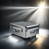 Valise carrée en alliage d'aluminium antichoc, légère, anti-poussière et étanche, compatible OEM/ODM avec design personnalisable