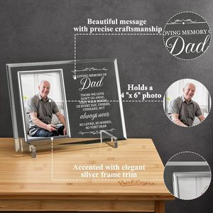 Cadre <span class=keywords><strong>photo</strong></span> personnalisé en <span class=keywords><strong>verre</strong></span> gravé transparent 2026 pour souvenir de mariage - Product Image 4