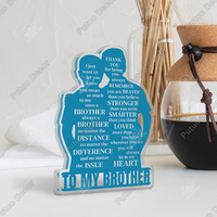 Signe de table en acrylique rose ornement décor à la maison cadeau pour grand-mère ami femme fils frère maman papa soeur