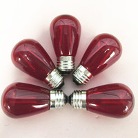 Ampoules LED incassables E26 E27 S14 de remplacement, adaptées aux guirlandes lumineuses d'extérieur commerciales, lot de 25