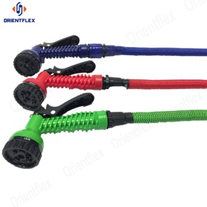 Tuyau d'arrosage extensible Orientflex <span class=keywords><strong>EGH</strong></span> léger et durable, tuyau de jardin, buse de pulvérisation à 8 fonctions, tuyau en latex/TPE de 50 pieds - Product Image 2
