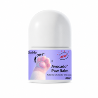 Baume pour pattes d'animaux en roll-on 30 ml, crème hydratante à l'avocat pour les pattes sèches et gercées des chiens, des chats et des chiots