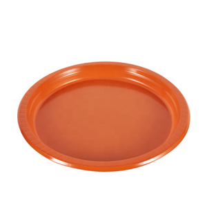 Assiettes jetables bleu foncé <span class=keywords><strong>en</strong></span> plastique rond de couleur unie pour toutes les occasions-pour Noël Pâques Diwali - Product Image 6