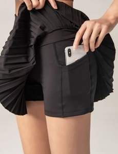 Индивидуальные Тренировочные юбки, сексуальная спортивная одежда, короткая юбка для йоги и гольфа, костюм из двух предметов, одежда для спортзала, теннисная юбка - Product Image 5