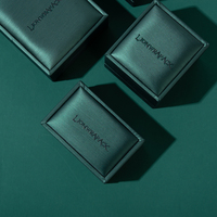 Boîte d'emballage pour bijoux NO LOGO, nouvelle collection de luxe en cuir PU et plastique, pour boucles d'oreilles, bagues, bracelets, colliers