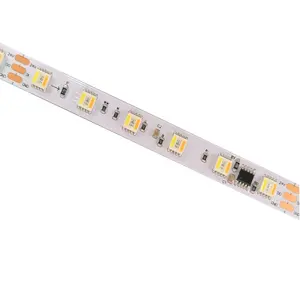 FW1906 RGB cct programing tunable white RGBWC 3000K 6000K Waterproof IP65 IP67 24V 5in1 RGB CCT addressable led strip