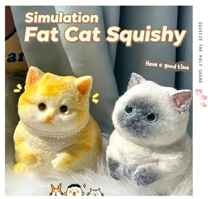 QY <b>Cat</b> Squishy <b>Plush</b> Toy Soft Fidget Stress Relief For Kids Age 2 To 4 Years - Product Image 6