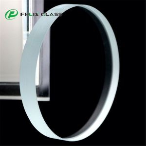 China Professional Produce Laser Cut ultra White Tempered <b>Circle</b> Sight Glass for <b>Lighting</b> Cover - Product Image 2
