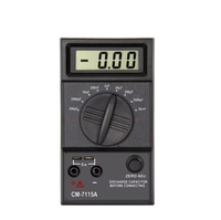 Multimeter Digital Benchtop 9v Harga Terjangkau dengan Kabel Uji, Pengukur Tegangan AC/DC, Arus, dan Resistansi, Lampu Latar Biru