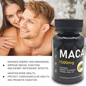 Capsule di Maca per Adulti <span class=keywords><strong>Best</strong></span> Seller OEM Integratore Naturale a Base di Erbe per Aumento di Energia Ingrandimento dei Glutei Salute del Sistema Immunitario Salute Generale - Product Image 5