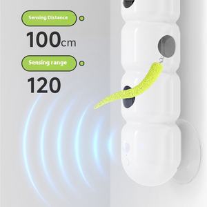 Giocattolo per Gatti di Alta Qualità - Bruco Elettrico con Sensore Intelligente, Coda di Piume e Ventosa per Divertimento Interattivo al Chiuso - Product Image 2