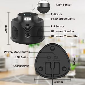 360 độ nhà siêu âm rat Repeller PIR cảm biến thông minh Điện tử Pest Repellent Roach động vật gặm nhấm Chuột Bug Chuột nhện - Product Image 3