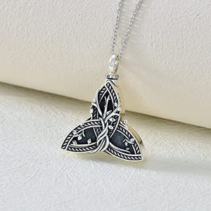 Кельтские урны с узелком, ожерелье из нержавеющей стали, удачи, Ирландский Узел, кулон, ювелирные изделия для женщин и мужчин, кремация, зола, медальон для сувенира - Product Image 4
