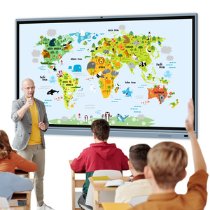 School Digital Flat Kid Office Conference Whiteboard Display Finger Multi Touch <b>Screen</b> Smart Class Interactive White Board - Product Image 1