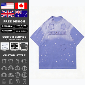 เสื้อยืดคอกลม KingSen ผ้าฝ้าย 100% ซักแบบ Monkey Wash พร้อมปักโลโก้ลายปะ สไตล์ฮิปฮอป เป็นมิตรกับสิ่งแวดล้อม ระบายอากาศได้ดี เสื้อผ้าสตรีทแวร์ - Product Image 2