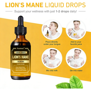 Suplemento de Extracto de Melena de León en Gotas Líquidas de 2000mg, Marca Privada OEM, Personalizado al por Mayor, para la Salud Cerebral, Inmunológica e Intestinal - Product Image 3