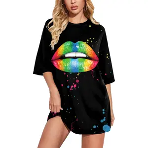 Nadanbao Brand Herten Cartoon Patroon Custom Gedrukt Tshirts Hiphop Cool Meisjes Outfits Streetwear Losse Xxl Dikke Vrouwen Shirt