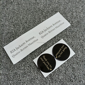 Hình dạng tùy chỉnh bền tự dính nhãn giấy với chết cắt in logo in ấn cho bao bì chai - Product Image 2