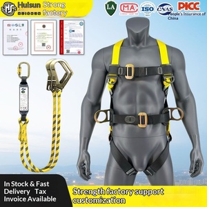 Full-body five-point safety <b>belt</b> anti-fall double hook for aerial <b>work</b> electrician safety <b>belt</b> European-style buffer - Product Image 1