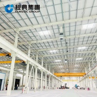Nave Industrial Prefabricada Económica de Estructura de Acero para Inversión en Pequeñas Empresas