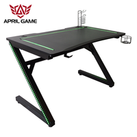 Y-GD23 2022 Table de jeu PC moderne de haute qualité, imperméable, avec éclairage LED, bureau de jeu pour ordinateur