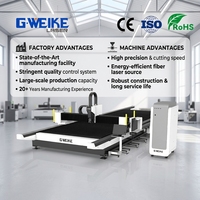 Máquina de Corte de Fibra CNC Digital Automática de Gran Tamaño y Alta Potencia con Doble Pórtico Abierto para Corte en Bisel de Chapa Metálica G.WEIKE