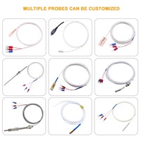 Sonde de température industrielle PT100 RTD, thermocouple à 3 fils, sonde de résistance thermique étanche en acier inoxydable, 100mm