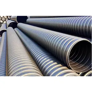 High strength steel strip reinforced spiral corrugated 30inch round drain pipe plastic waste drain-pipe