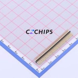 X1321WR-2x39J-C40D18 Pin Header Bent Lead Through Hole,P=1.27mm Connector 2x39P 1.27mm 1.27mm Pin Header - Product Image 2