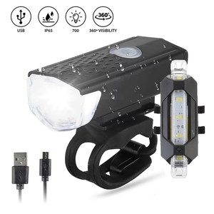 DELANHUWI Super Bright IPX5 LED Front <b>Light</b> 3+5 Modes <b>USB</b> Power Bank Bike Rear <b>Night</b> Riding <b>Light</b> - Product Image 4